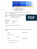 Berita Acara Uji Proposal Atau Hasil Kti Ima