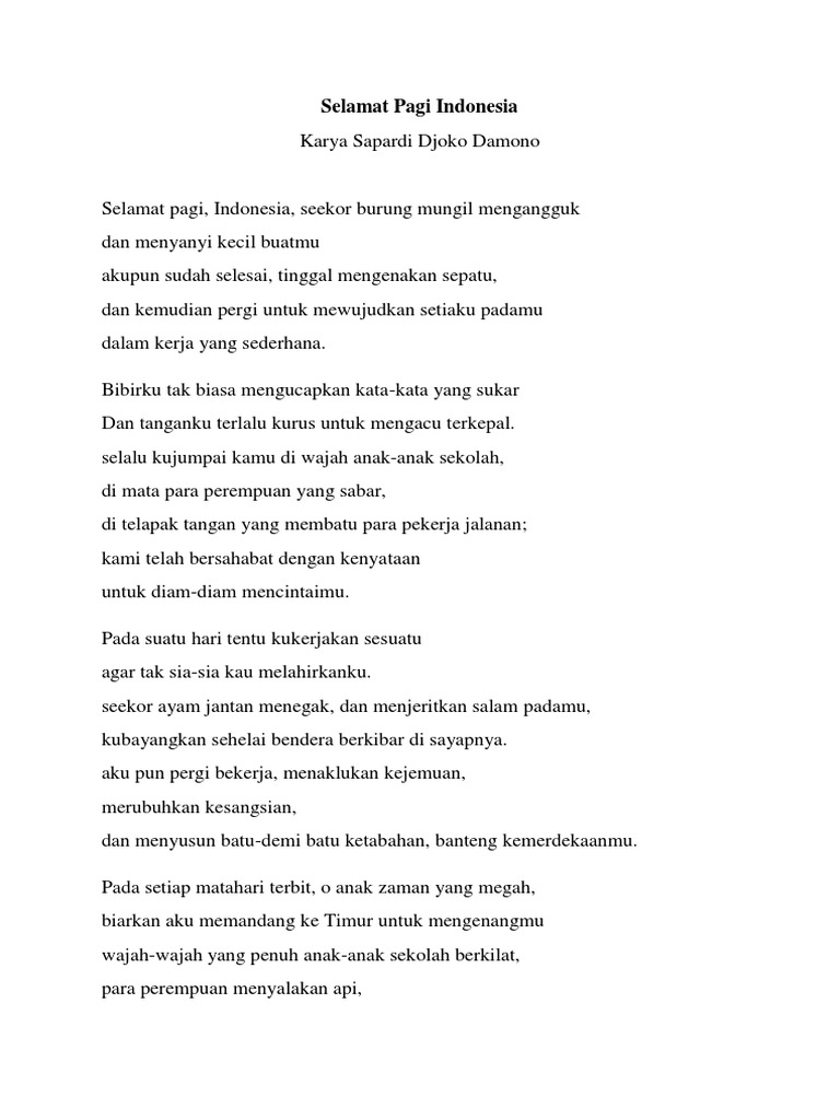 TEKS PUISI | PDF