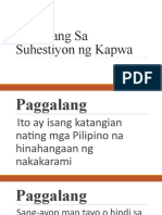 Paggalang Sa Suhestiyon NG Kapwa