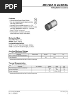 ZM4728A To ZM4764A: Zener Diodes