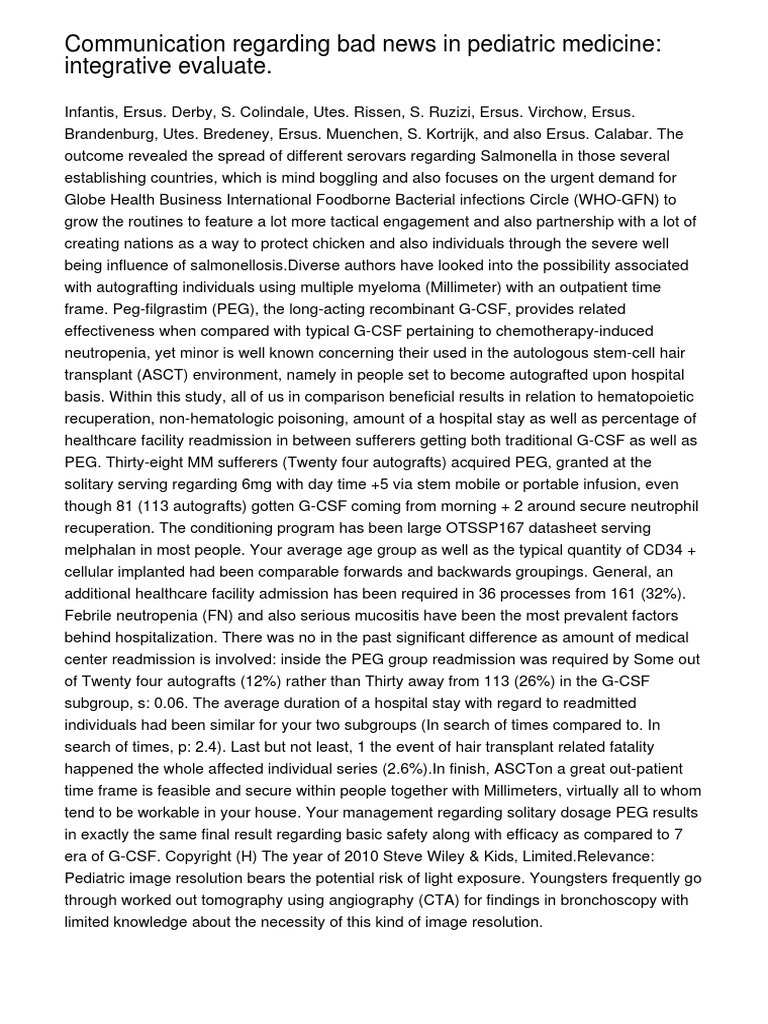 communication-associated-with-bad-news-within-pediatric-medicine