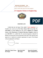 Report Certificate