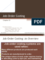 Managerial Accounting - Chapter 3 - Job Order Costing