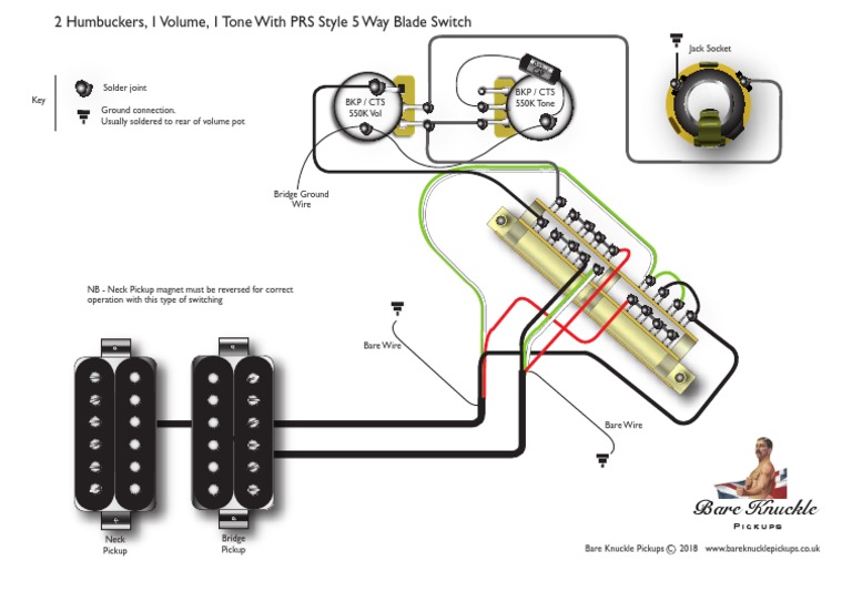 2 Hum 1vol 1tone 4 Con 5 Way PRS Blade Switch 31bcc1b | PDF