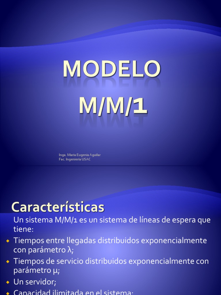 Análisis de un sistema M/M/1 en ajustes | PDF | Distribución de veneno ...