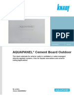 Knauf Aquapanel Outdoor Cement  Board