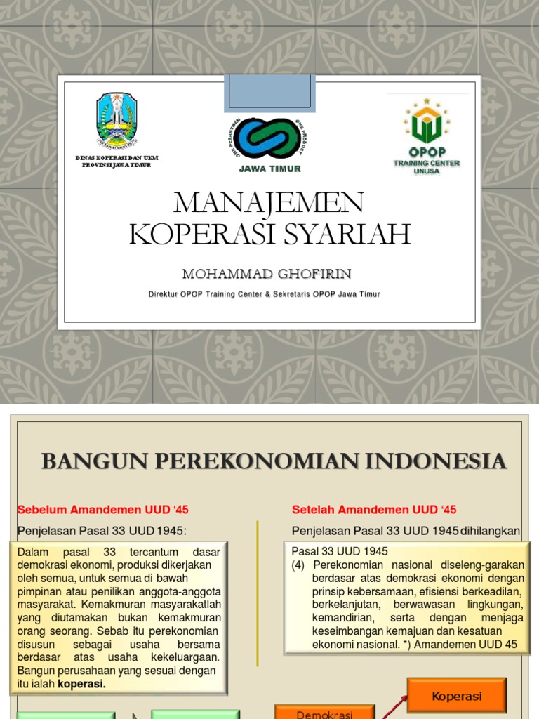 4882manajemen Koperasi Syariah Oleh Mohammad Ghofirin S Pd M Pd