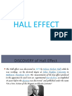 Hall Effect Discovery and Applications in 40 Characters