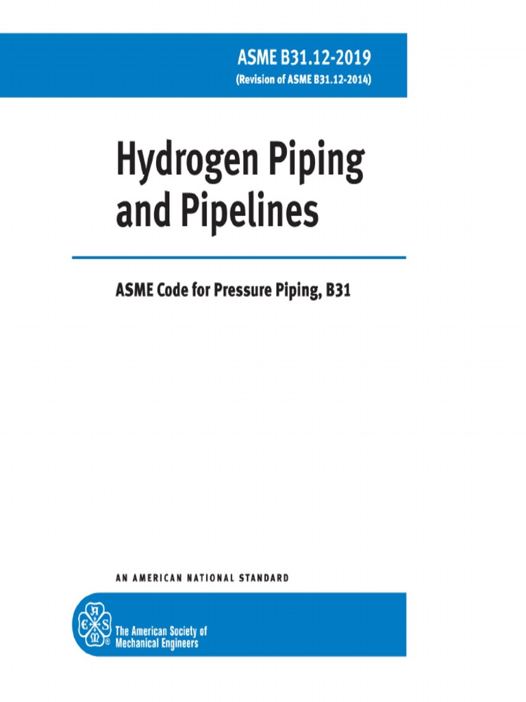 Asme b31 12 2019 hydrogen piping and pipelines pdf pdf