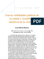 Nuevas visibilidades políticas de la ciudad y visualidades narrativas de la violencia