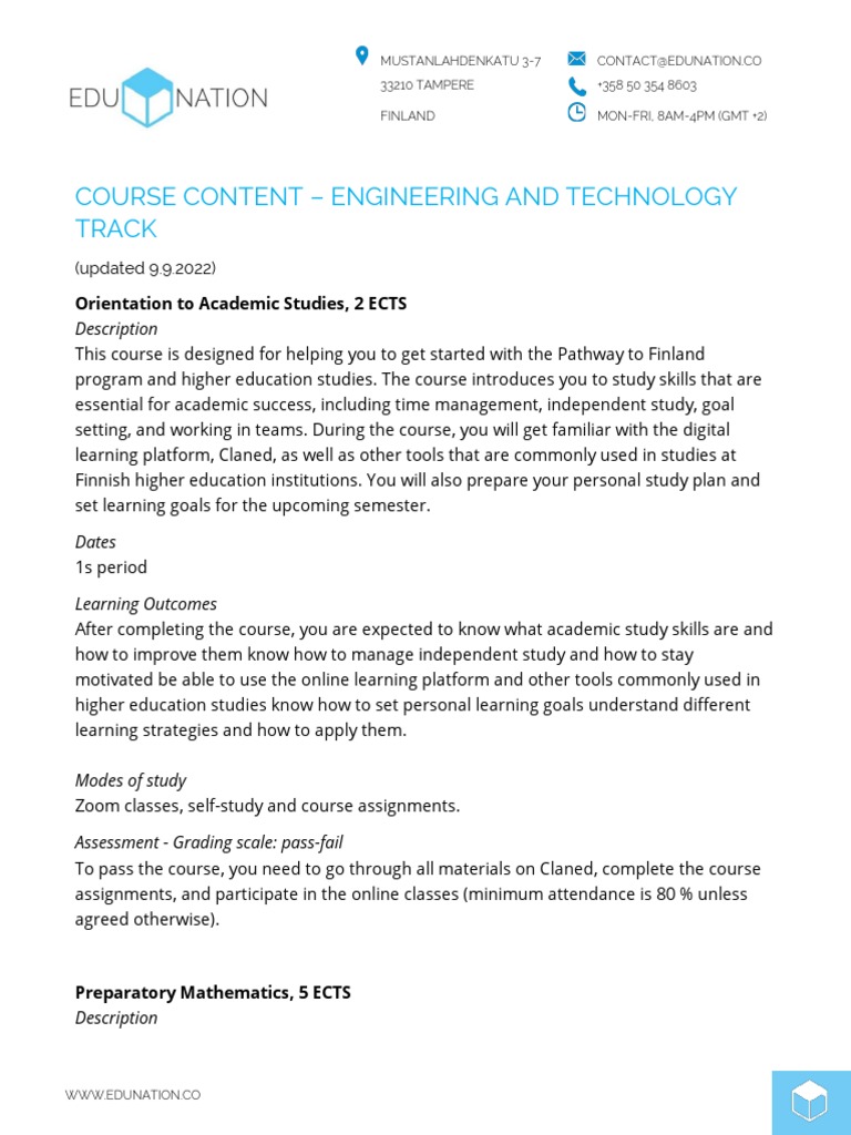 Engineering Pathway Courses | PDF | Educational Technology | Reading ...