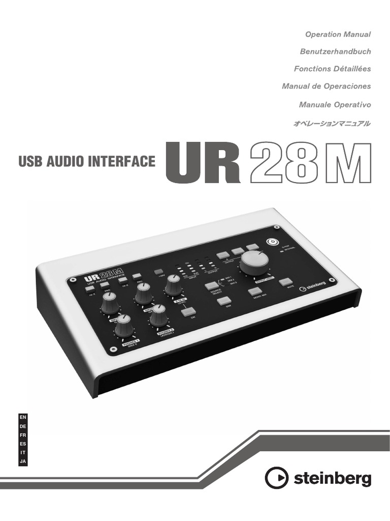 Steinberg UR28M OperationManual en | PDF | Microphone | Usb