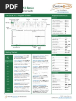 Excel 2013 Basic Quick Reference PDF