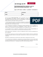 Formulário de Entrega de EPI: Termo de Responsabilidade Pela Guarda E Uso Do Equipamento de Proteção Individual - E.P.I