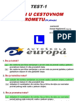 1 - TEST PROPISI U CESTOVNOM PROMETU - Pps