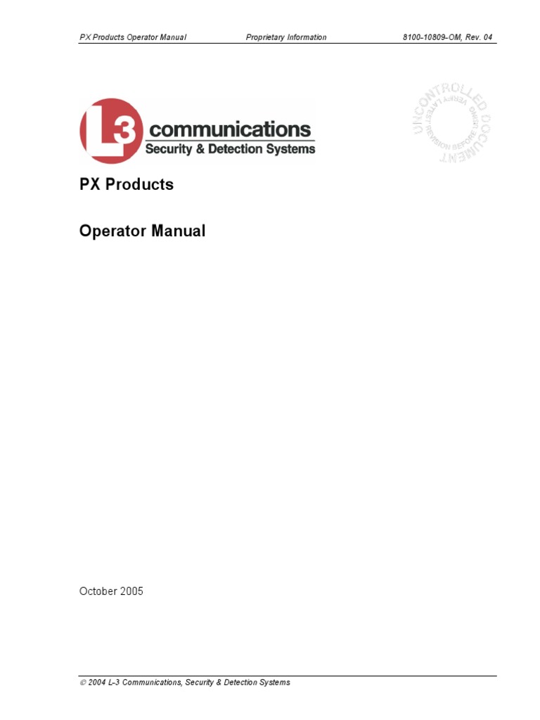 PX 231 (Series) Operator Manual | PDF | License | X Ray