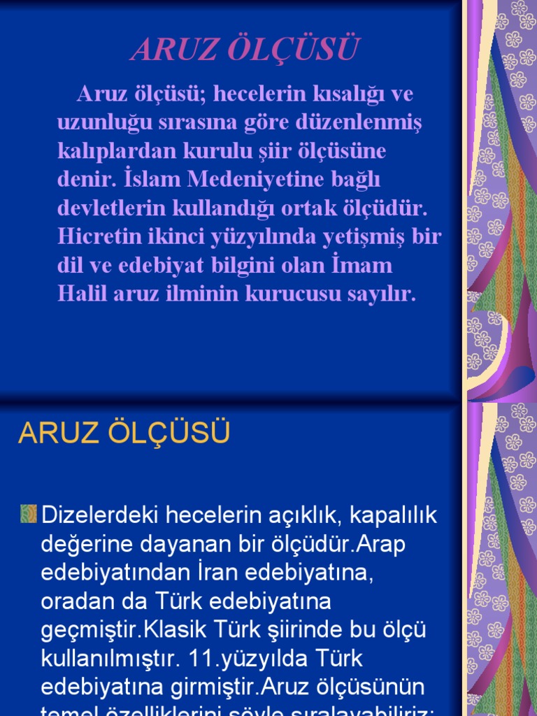 Aruz Olcusu | PDF