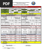 Fitness Score Card PATHFit2