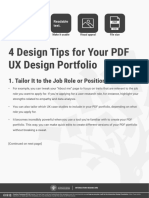 4 Design Tips For Your PDF Ux Design Portfolio