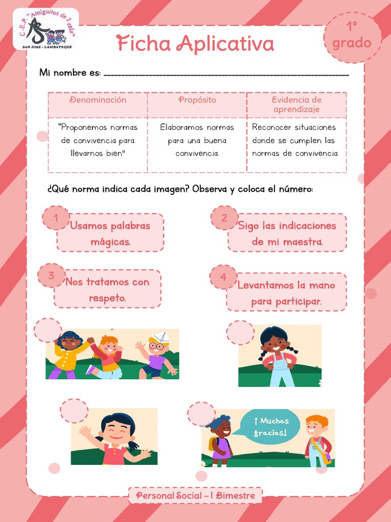 Ficha 1 - Personal Social | PDF | Crecimiento personal y profesional ...