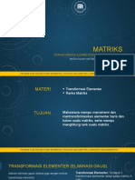 Pertemuan 5 - Transformasi Linier. 2