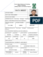 B. Resume Personal Data Sheet 3