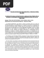 Planificación PDL 1º Año