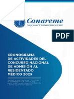 CRONOGRAMA DE ACTIVIDADES 2023 CONAREME - Aprobado 12.01.2023