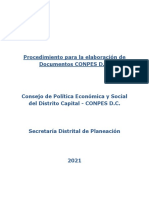 Procedimiento Documentos CONPES DC - V10 - 2021 PDF