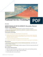 National Service Training Program