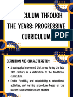 Progressive Curriculum and Types