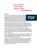 The Ball Poem Notes