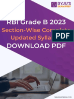 RBI Grade B Syllabus 