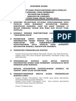 Susunan Acara Pelantikan Pantarlih