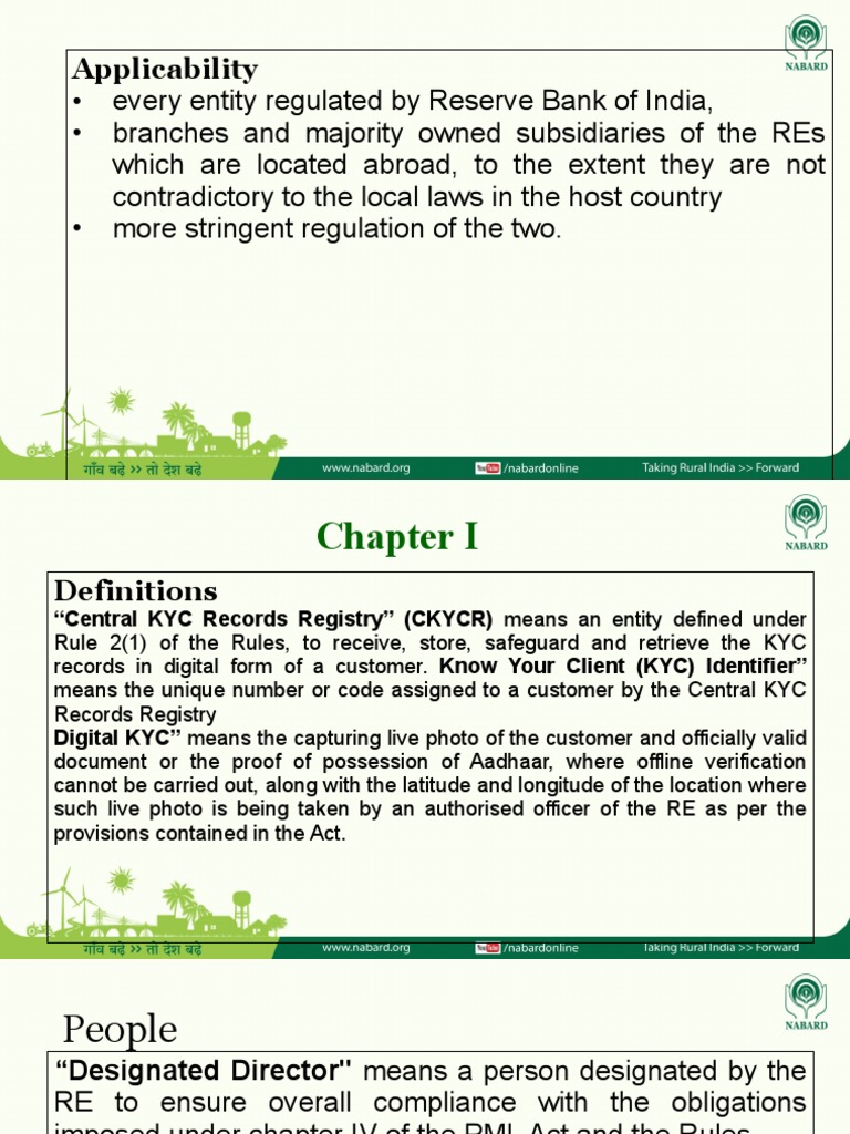 KYC Master Directions 2016 Overview | PDF | Money Laundering | Business