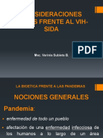 Bioética y pandemias: Consideraciones éticas frente al VIH-SIDA