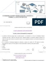 Consideraciones Generales de La BioÉtica Sobre La Anticoncepción