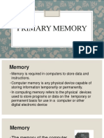 Primary and Secondary Memory PDF