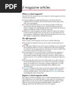 Article Writing Guide for Class 11 | PDF