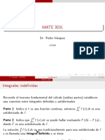 MATE 3031: Dr. Pedro Vásquez