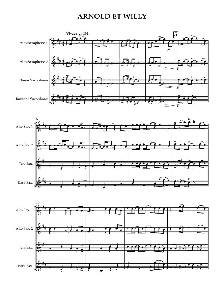 ARNOLD ET WILLY - Partition Et Parties | PDF | Saxophone | Échecs