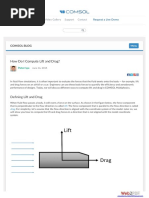 How Do I Compute Li and Drag?: Comsol Blog Comsol Blog