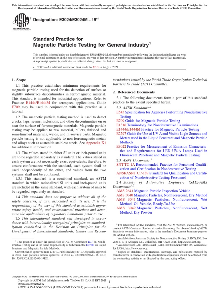Astm E3024-2019 | PDF | Nondestructive Testing | Rectifier