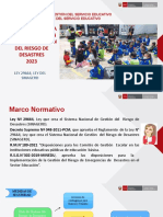 Implementación del Plan de Gestión del Riesgo de Desastres en Instituciones Educativas