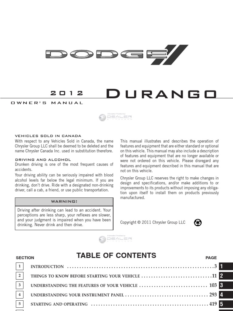 DODGE DURANGO MAINTENANCE SCHEDULE PDF visual data 2