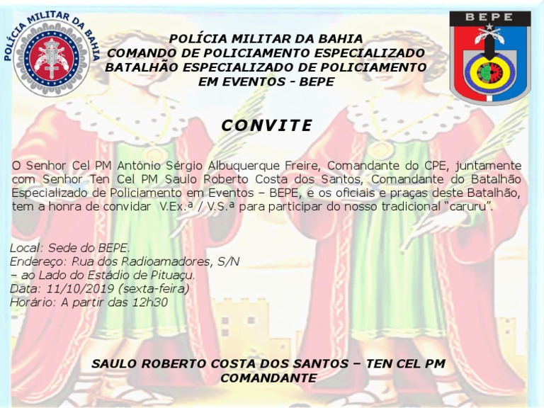 Convite Bepe Caruru 2019 Pronto | PDF