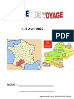 CARNET DE Voyage Avril 2022 - Élève