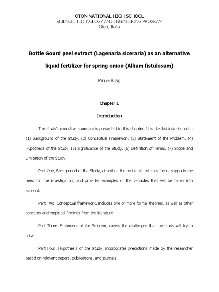 Bottle Gourd Peel Extract (Lagenaria Siceraria) As An Alternative