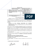 Borrador de Auto de Admisión de La Demanda