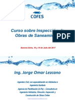 Curso Inspección de Obras de Saneamiento 1ra Clase 2017